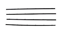 Window Guide Felt Kit for 1967-1972 Chevy & GMC Trucks, Blazer, Panel, Sub. w/o Vent Window, w/SS Bead, Orig. Style [4-Piece]
