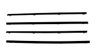 Window Guide Felt Kit for 1967-1972 Chevrolet & GMC Suburban Rear Doors, Original Style Material [4-Piece]