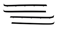 Window Guide Felt Kit for 1973-1980 Chevy & GMC Trucks, Blazer, Jimmy, Suburban Front Doors, Original Style Material [4-Piece]
