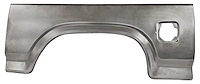 Truck Bedside Wheel Arch Patch Panel Fits Select 1980-1986 Ford F-Series Trucks, Bronco w/single fuel fill hole [Left/Driver Sid