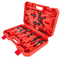 Hose Clamp Plier Set with Plastic Storage Case [9-Piece]