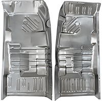 Front Floor Pan Set Fits Select 1966-1970 Mopar B-Body Models, Front to Rear [Left/Driver & Right/Passenger Sides]