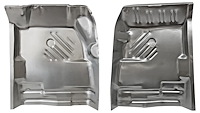 Front Floor Pan Set Fits Select 1966-1970 Mopar B-Body Models, 1/4 Sections [Left/Driver & Right/Passenger Sides]