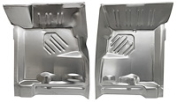 Front Floor Pan Set Fits Select 1971-1974 Mopar B-Body, 1970-1974 Mopar E-Body Models [Left/Driver & Right/Passenger Sides]