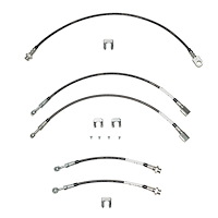 Brake Hose Kit 1997-2004 Ford F-150 4wd, 5pcs [Braided Stainless]