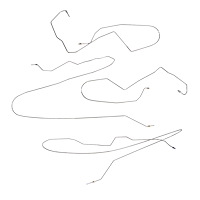 Intermediate Brake Line Kit 2011-2015 Ford F-350, Crew Cab/ Short Bed [Stainless]