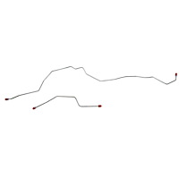 Rear Axle Brake Lines 1980-1981' Ford F-150 2wd w/ 9in. Rear Axle, 2pc [Stainless]