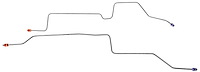 Rear Axle Brake Lines 1994-1997 Ford Ranger [Stainless]