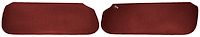 Sun Visors Fits Select 1978-1988 Buick, Chevy, Pontiac, Oldsmobile G-Body Models [Foam Backed Cloth, Carmine]