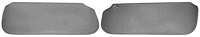 Sun Visors Fits Select 1978-1988 Buick, Chevy, Pontiac, Oldsmobile G-Body Models [Foam Backed Cloth, Ox Gray]
