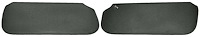 Sun Visors Fits Select 1978-1988 Buick, Chevy, Pontiac, Oldsmobile G-Body Models [Foam Backed Cloth, Medium Dark Gray]
