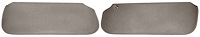 Sun Visors Fits Select 1978-1988 Buick, Chevy, Pontiac, Oldsmobile G-Body Models [Foam Backed Cloth, Sand Gray]