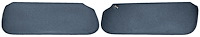 Sun Visors Fits Select 1978-1988 Buick, Chevy, Pontiac, Oldsmobile G-Body Models [Foam Backed Cloth, Adriatic Blue]