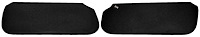 Sun Visors Fits Select 1978-1988 Buick, Chevrolet, Pontiac, Oldsmobile G-Body Models [Foam Backed Cloth, Black]