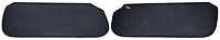Sun Visors Fits Select 1978-1988 Buick, Chevrolet, Pontiac, Oldsmobile G-Body Models [Foam Backed Cloth, Very Dark Blue]