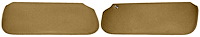 Sun Visors Fits Select 1978-1988 Buick, Chevrolet, Pontiac, Oldsmobile G-Body Models [Foam Backed Cloth, Saddle]