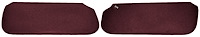 Sun Visors Fits Select 1978-1988 Buick, Chevrolet, Pontiac, Oldsmobile G-Body Models [Foam Backed Cloth, Garnet]