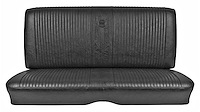 Rear Seat Upholstery Kit for 1964 Chevrolet Chevelle Coupe, Hardtop [Seville Grain Vinyl Black]