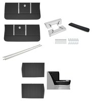 Standard Front Door Panel and Rear Side Panel Kit with Armrests for 1964 Chevrolet Chevelle, Malibu Convertible [Black]