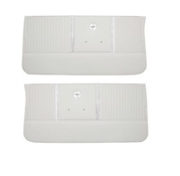 Front Standard Door Panel Set for 1964 Chevrolet Chevelle, Malibu, El Camino, Wagon, All 2-Door Models [White]