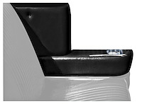 Rear Armrest Cover Set Fits Select 1964 Buick, Chevrolet, Oldsmobile, Pontiac A-Body Convertible Models [Black]