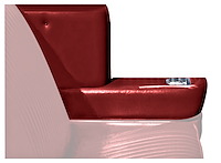 Rear Armrest Cover Set for 1964 Chevrolet Chevelle, Malibu Convertible [Red]
