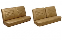 Front Split Bench & Rear Seat Upholstery Kit for 1965 Chevy Chevelle & Malibu, Coupe, Hardtop [Madrid Grain Vinyl Saddle]