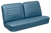 Front Split Back Bench Upholstery Kit for 1965 Chevrolet Chevelle, El Camino, Malibu [Madrid Grain Vinyl Light Blue]