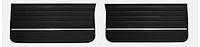 Front Deluxe Door Panel Set for 1965 Chevrolet Chevelle El Camino, Malibu, All 2-Door Models [Black]