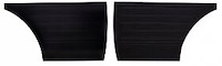 Rear Standard Side Panel Set for 1965 Chevrolet Chevelle, Malibu, Convertible [Black]