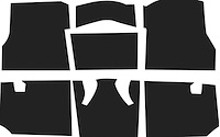 Under Carpet Sound Deadener Kit, OE-Style for 1955-1957 Chevrolet Passenger Cars  [7-Piece]