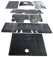 Under Carpet Sound Deadener Kit, OE-Style for 1965-1968 Ford Mustang Coupe  [8-Piece]