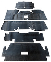 Under Carpet Sound Deadener Kit, OE-Style for 1969-1973 Ford Mustang Fastback [5-Piece]