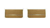 Front Deluxe Door Panel Set for 1965 Chevrolet Chevelle El Camino, Malibu, All 2-Door Models [Saddle]
