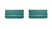Front Deluxe Door Panel Set for 1965 Chevrolet Chevelle El Camino, Malibu, All 2-Door Models [Turquoise]