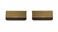 Front Deluxe Door Panel Set for 1965 Chevrolet Chevelle El Camino, Malibu, All 2-Door Models [2-Tone Saddle]