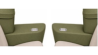 Rear Armrest Cover Set for 1968 Chevrolet Chevelle, Malibu Convertible [Gold]