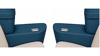 Rear Armrest Cover Set for 1968 Chevrolet Chevelle, Malibu Convertible [Medium Blue]