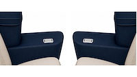 Rear Armrest Cover Set for 1968-1969 Chevrolet Chevelle, Malibu Convertible [Dark Blue]