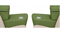 Rear Armrest Cover Set for 1969 Chevrolet Chevelle, Malibu Convertible [Light Green]