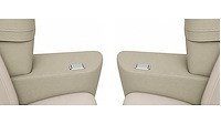 Rear Armrest Cover Set for 1969 Chevrolet Chevelle, Malibu Convertible [Parchment]