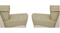Rear Armrest Cover Set for 1971 Chevrolet Chevelle, Malibu Convertible [Sandalwood]
