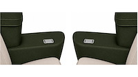 Rear Armrest Cover Set for 1972 Chevrolet Chevelle, Malibu Convertible [Dark Green]