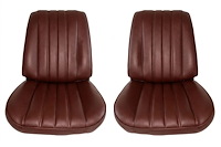 Front Bucket Seat Upholstery Kit for 1966 Chevrolet Chevelle, El Camino, Malibu, 4-Piece [Madrid Grain Vinyl Bronze]