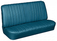 Rear Seat Upholstery Kit for 1966 Chevrolet Chevelle, Malibu, Convertible, 2-Piece [Madrid Grain Vinyl Bright Blue]