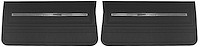 Front Standard Door Panel Set for 1966 Chevrolet Chevelle, El Camino & Malibu, All 2-Door Models [Black]