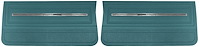 Front Standard Door Panel Set for 1966 Chevrolet Chevelle, El Camino & Malibu, All 2-Door Models [Turquoise]