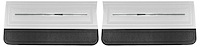 Front Standard Door Panel Set for 1966 Chevrolet Chevelle, El Camino & Malibu, All 2-Door Models [Black/White]