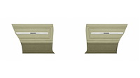 Rear Standard Side Panel Set for 1966 Chevrolet Chevelle, Malibu, Coupe/Hardtop [2-Tone Fawn]