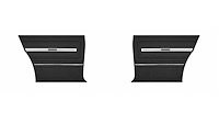 Rear Deluxe Side Panel Set for 1966 Chevrolet Chevelle, Malibu, Coupe/Hardtop [Black]